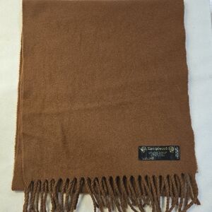​100% Virgin Wool Scarf - Classic Camel Tan - Winter Essential